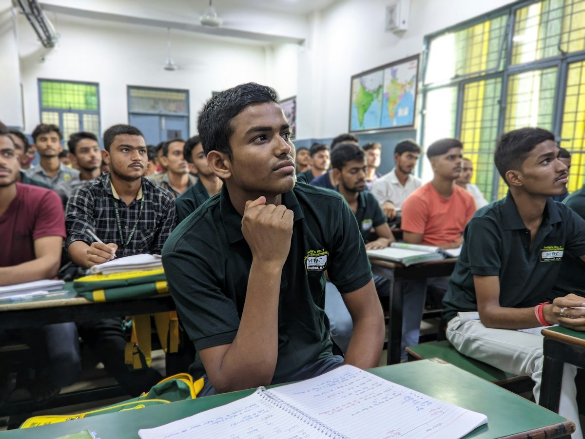 People attending a classroom session
